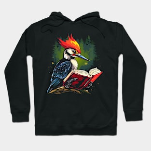 Woodpecker Reads Book Hoodie